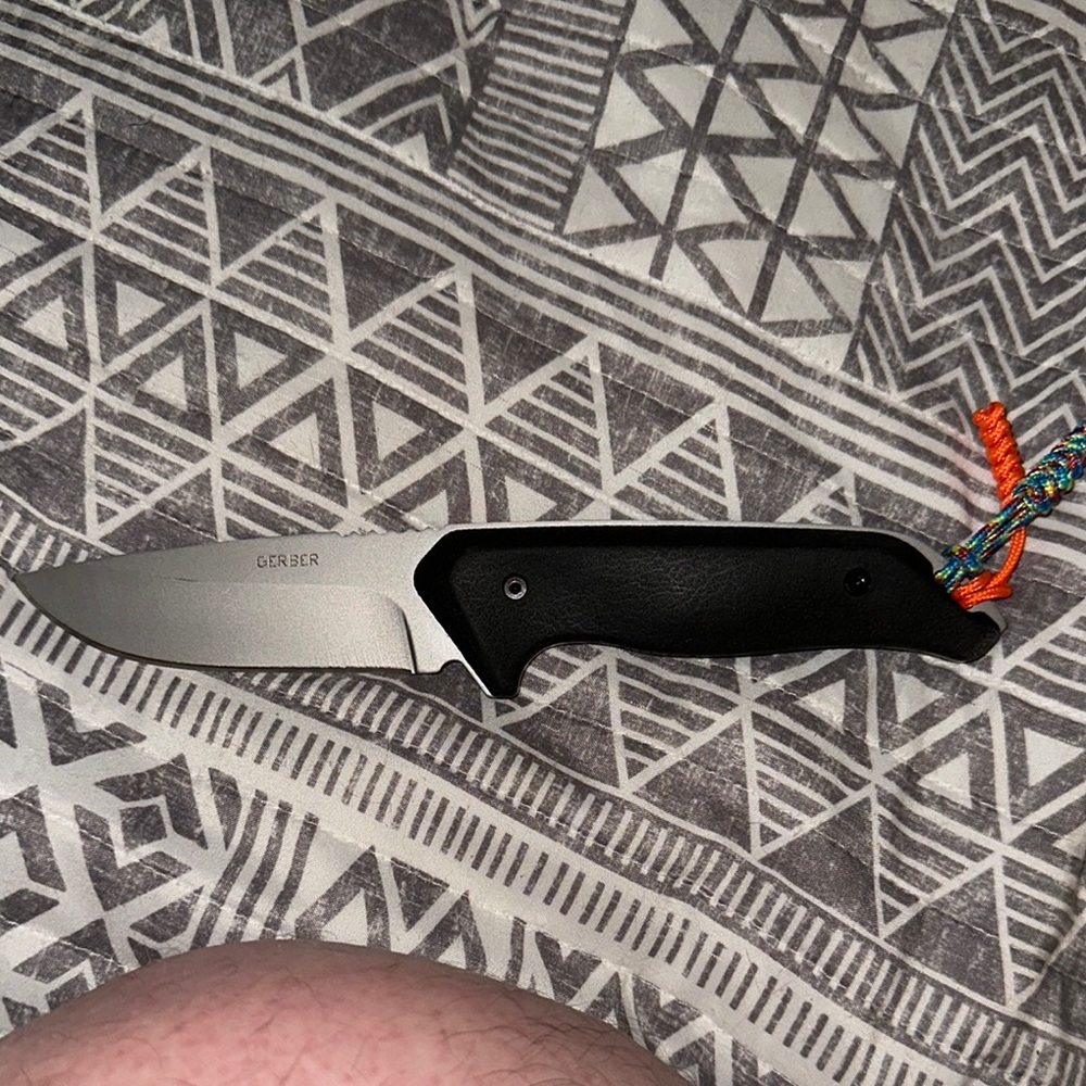 Gerber Black Fixed blade knife